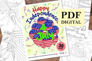 Independence Day Coloring Book for Adults