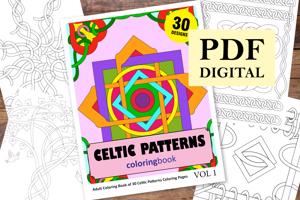 Celtic Patterns Coloring Book for Adults