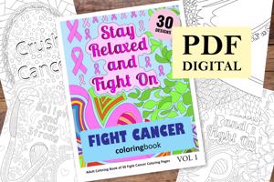 Fight Cancer Coloring Book for Adults