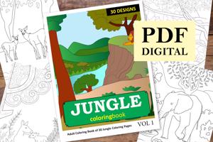 Jungle Coloring Book for Adults