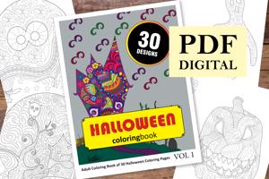 Halloween Coloring Book for Adults