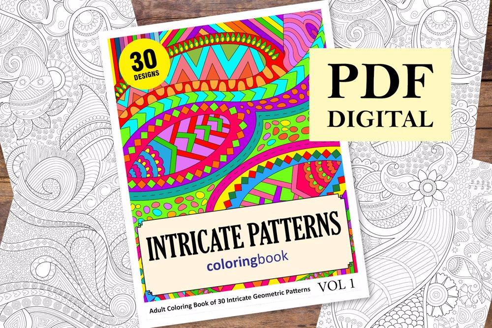 Intricate Patterns Coloring Book for Adults