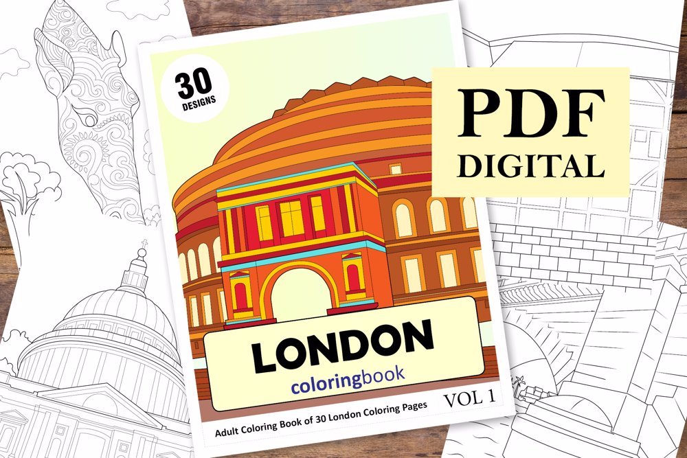 London Coloring Book for Adults
