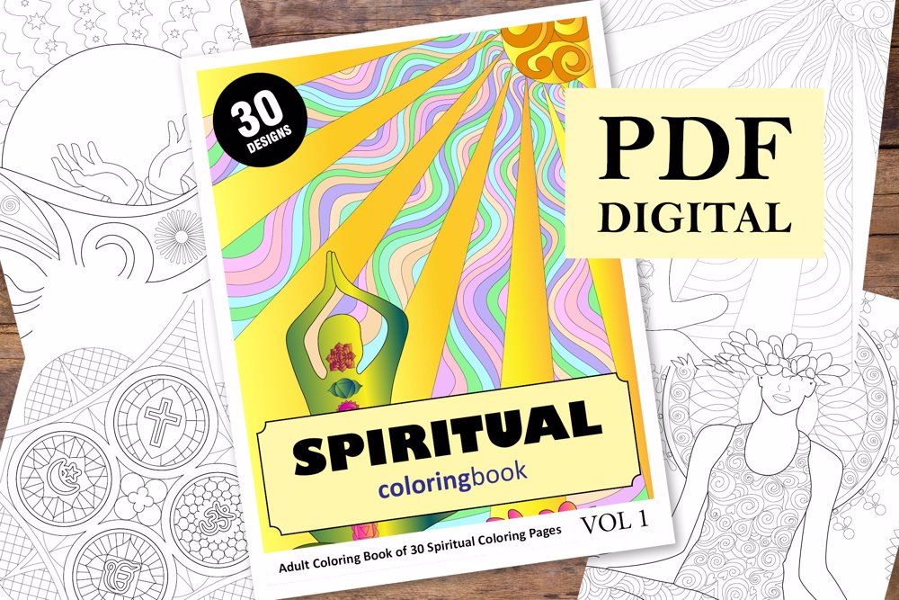  Spiritual Coloring Book for Adults