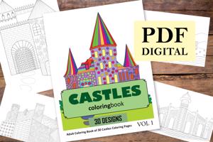 Castles Coloring Book for Adults