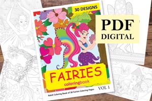 Fairies Coloring Book for Adults