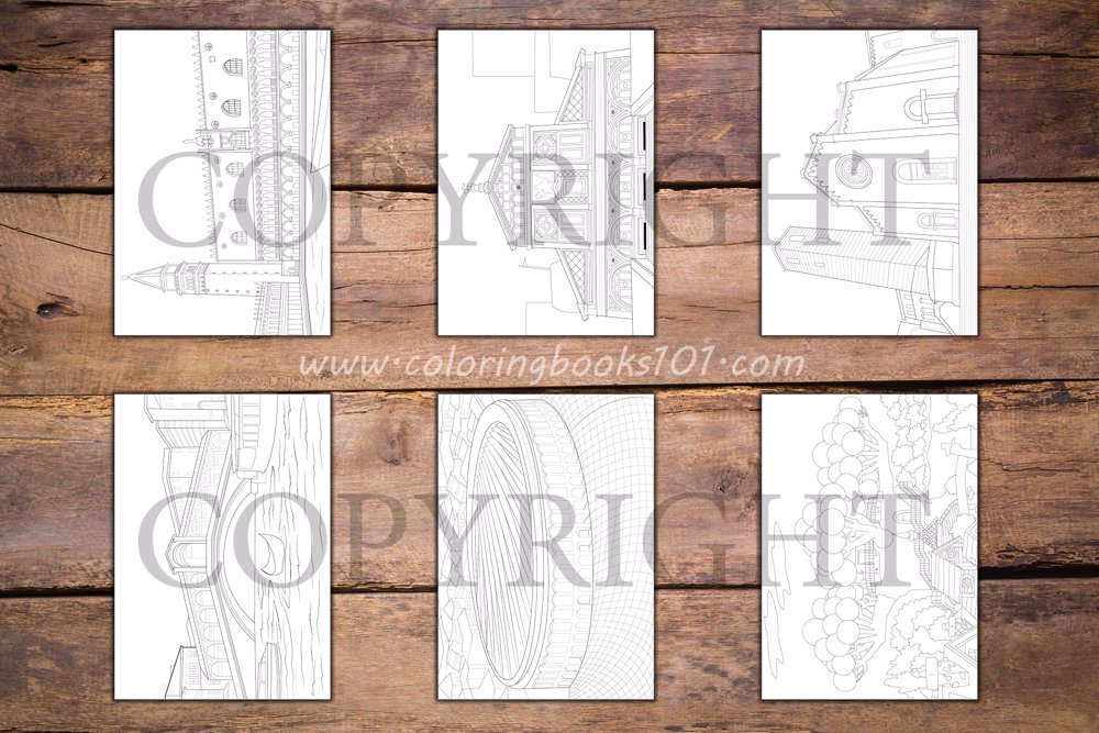 Italy Coloring Book for Adults