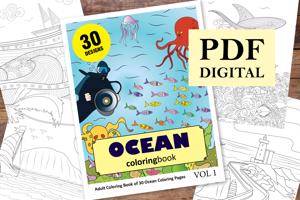 Ocean Coloring Book for Adults