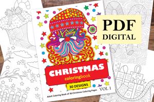  Christmas Coloring Book for Adults
