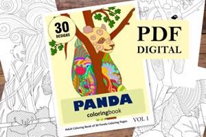  Panda Coloring Book for Adults
