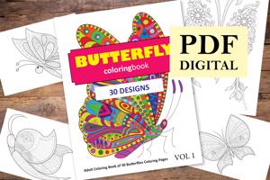 Butterfly Coloring Book for Adults